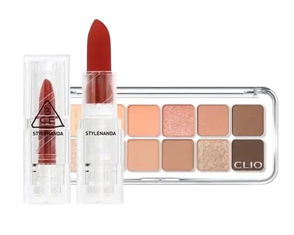 Labial y set de maquillaje