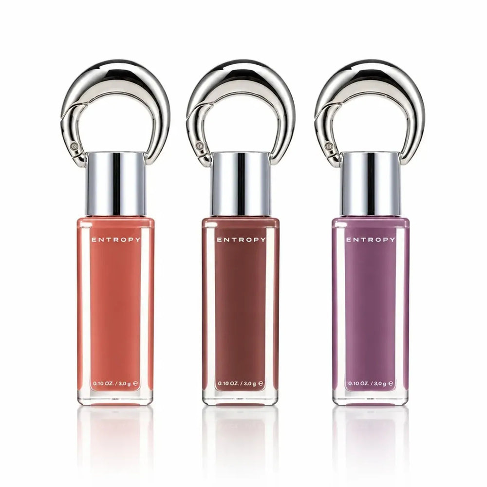 ENTROPY — ENTROPY Charm Tint Glossy Gel Lip Tint - Dewy Lip Gloss with Key Ring Cap