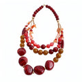 Resin Agate Beaded Collarbone Gold Necklace Women - Geometric Necklaces for Women