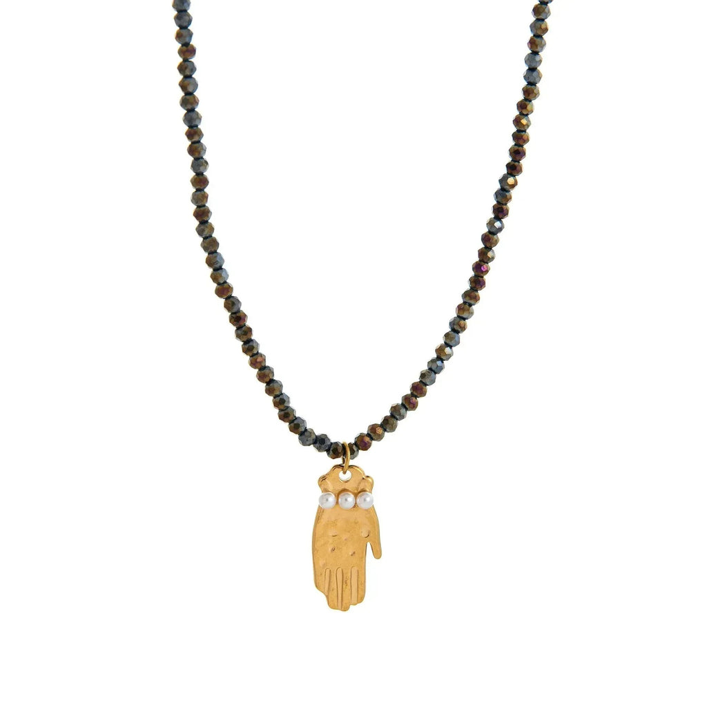 Stainless Steel Ocean Shell Beaded Necklace Jewelry